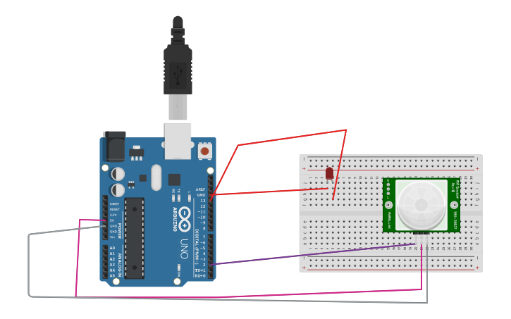 Circuit design ir sensor - Tinkercad