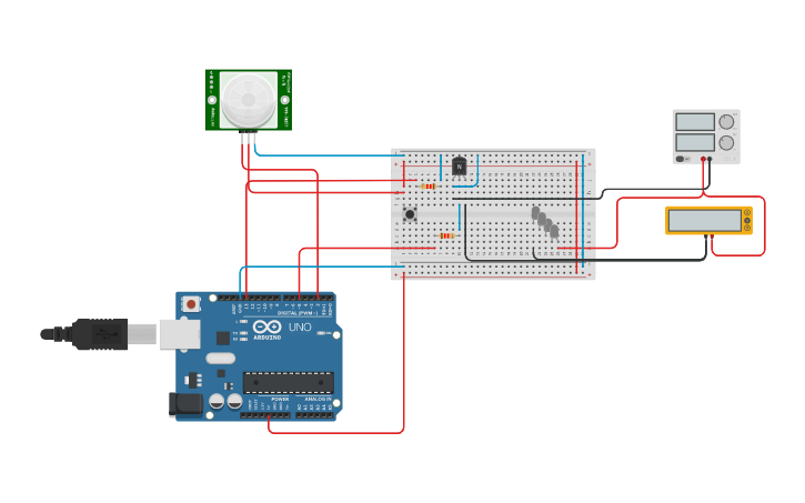 Circuit design Modulo Led 4 intensidades 12W | Tinkercad