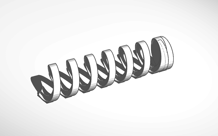 3D design Vending machine spring - Tinkercad