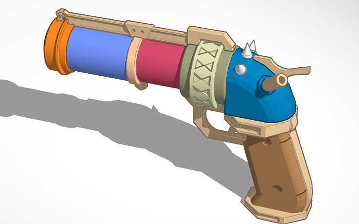 3D design Jinx Gun - Tinkercad