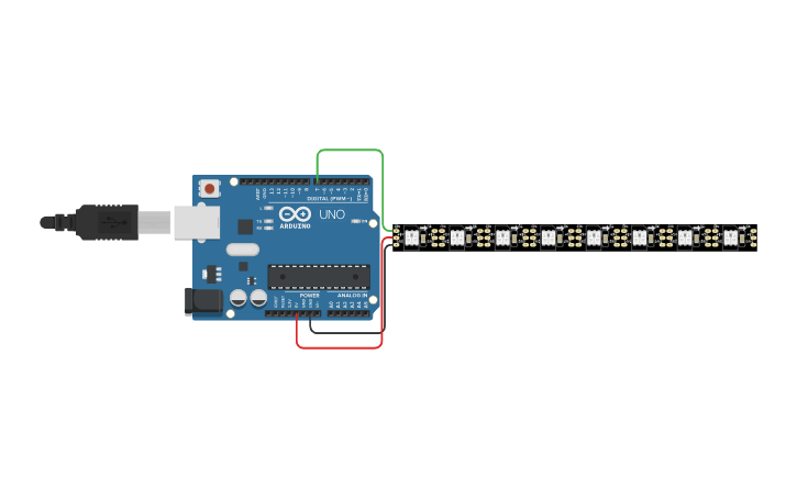 Circuit design 1.6 Projeto iluminação de Linha de LED RGB WS2812 ...