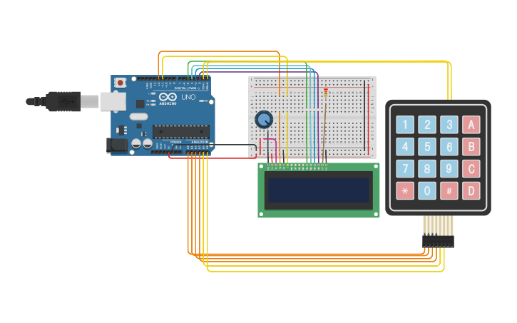 Circuit design CHAP7_LAB #4 Simple Calculator - Tinkercad