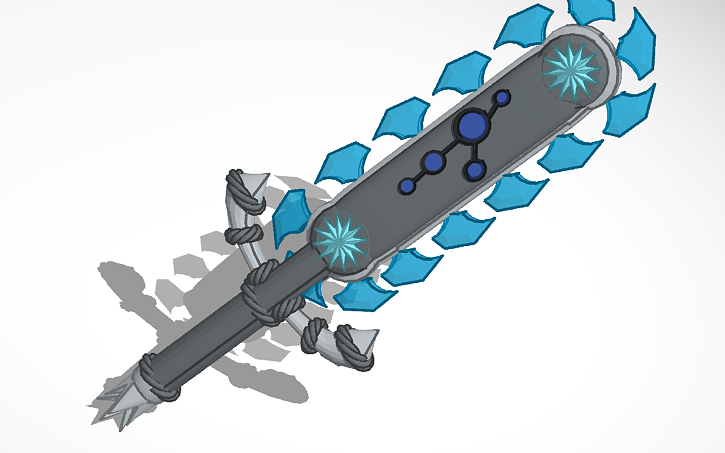 3D design techno blade - Tinkercad