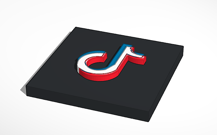 Tiktok 3d | 3D design tiktok logo | Tinkercad...  Tik tok | ảo 3D - YouTube
 |Tiktok 3d