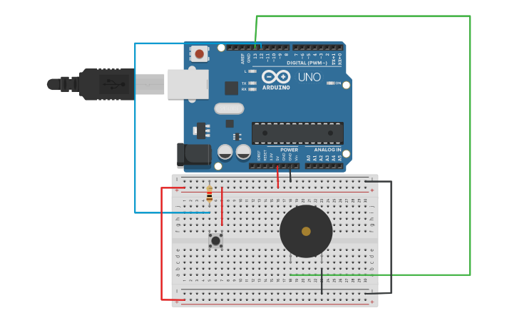 Circuit design Door Bell System | Tinkercad