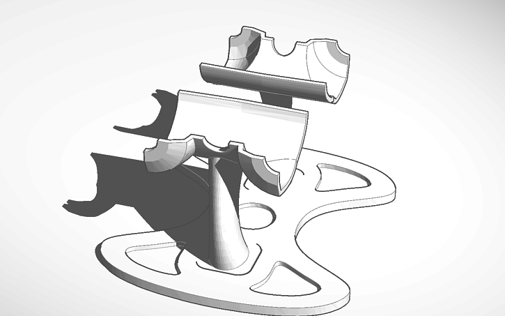 Ps4 Controller Holder Dclick Tinkercad