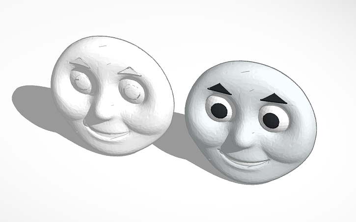 3D design Thomas The Tank Engine Face Tinkercad