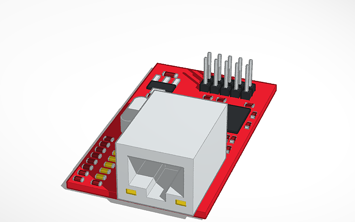 3D design Arduino W5100 mini module - Tinkercad