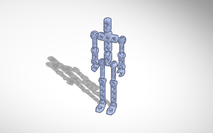 3D design ModiBot Mo Full Body Design Template - Tinkercad