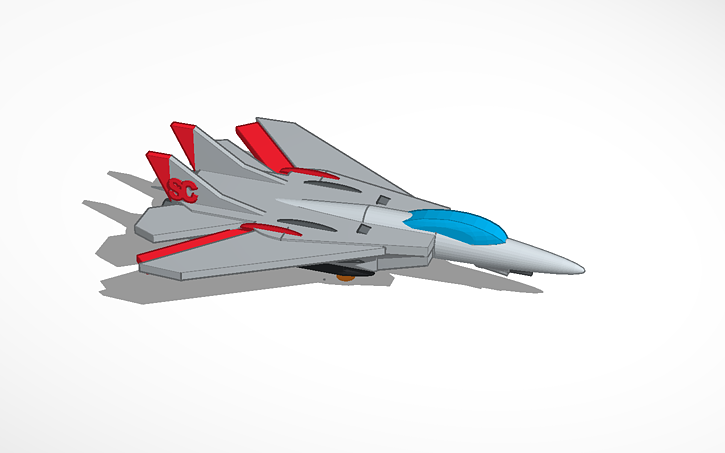 3D design super carrier F14 v2 - Tinkercad