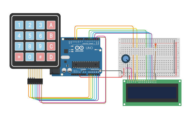 Circuit design random number - Tinkercad