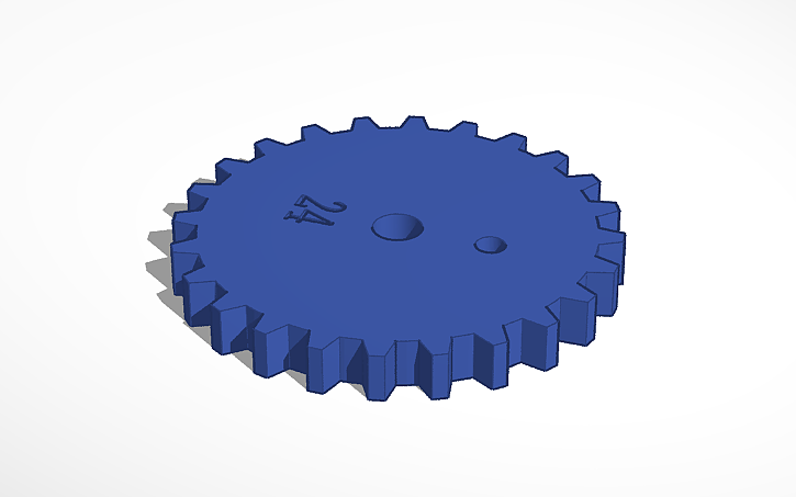 3D design Gear 24 & editable Gear - Tinkercad