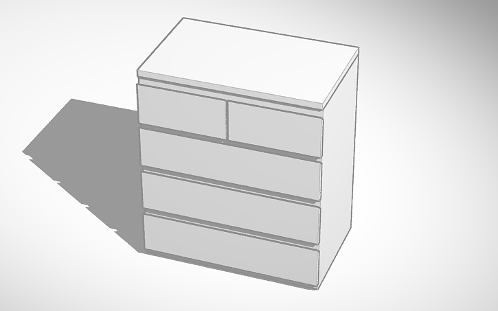 3D design Commode - Tinkercad