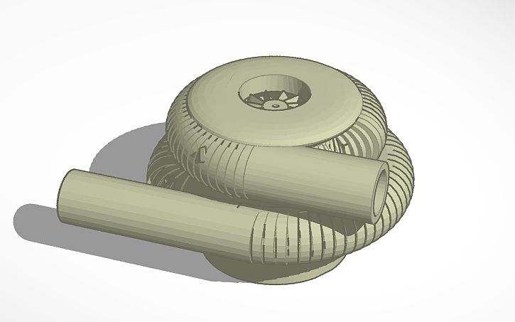 3D design Functional Turbo For Gas And Diesel - Tinkercad