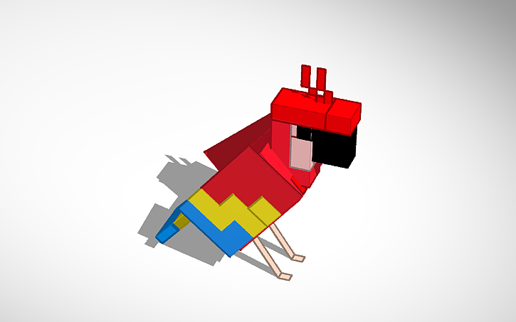 Minecraft Parrot Lol 2 0 Requested By A Bird Simper Tinkercad
