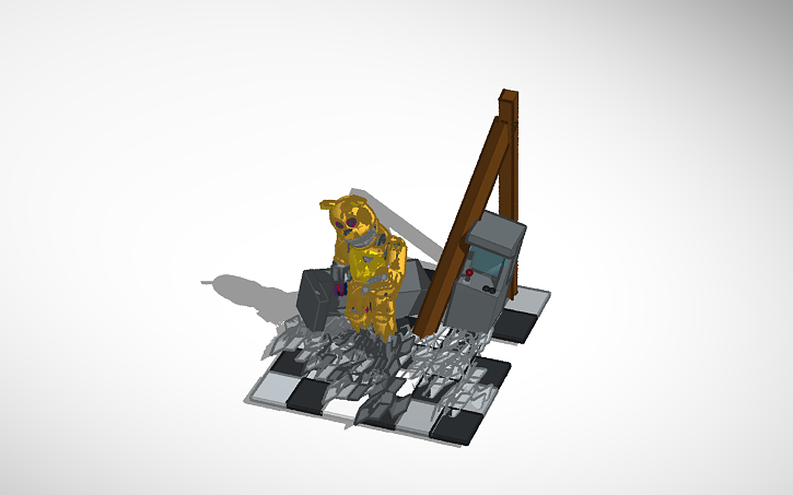 3D design nightmare springtrap - Tinkercad