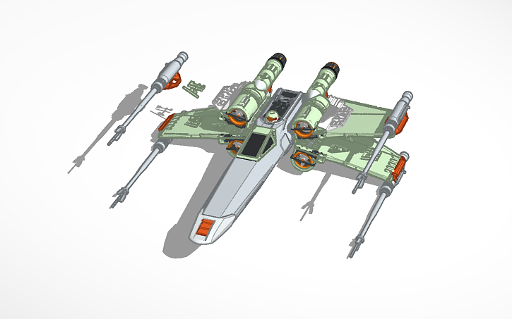 3D design X_Wing | Tinkercad