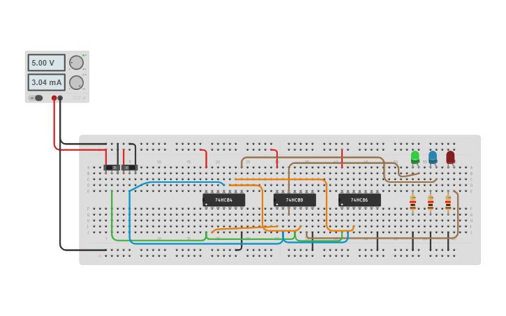 Circuit design COMPARADOR DE MAGNITUDE - Tinkercad