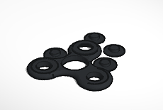 cad 8x22x7 bearing Tinkercad spinner  3D design Fidget