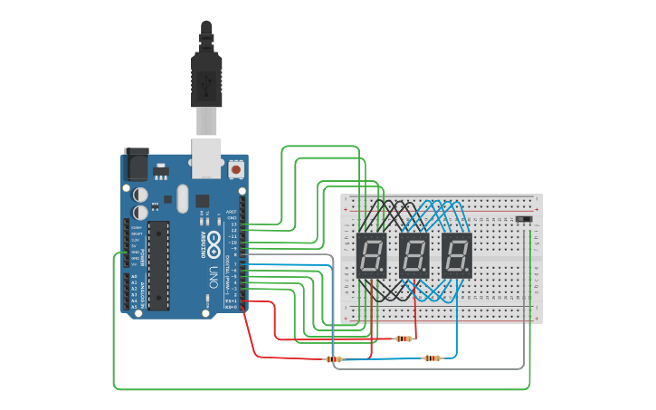 Circuit design Lab#5 :) stop watch - Tinkercad
