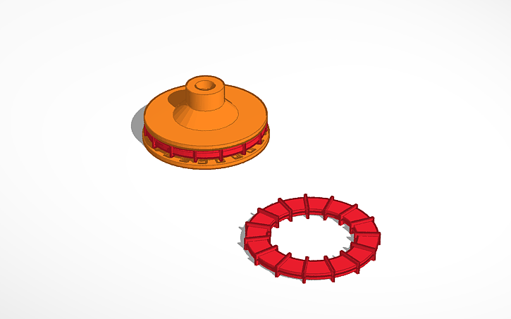 3D design axial flux motor - Tinkercad