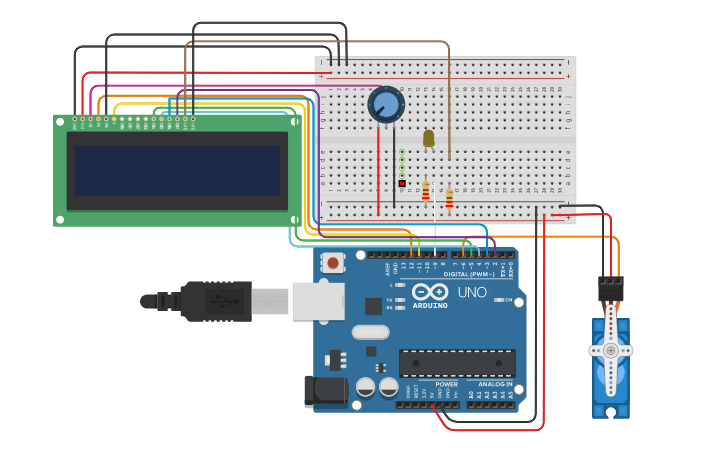 Circuit design Portail - Tinkercad