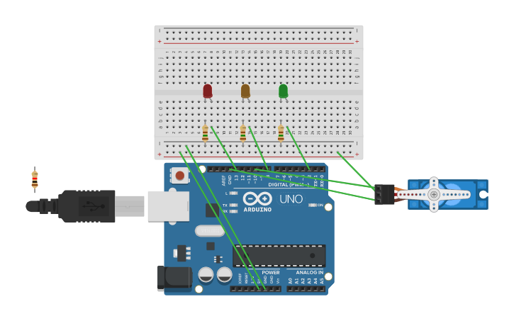 Circuit design Arduino 5 - Tinkercad