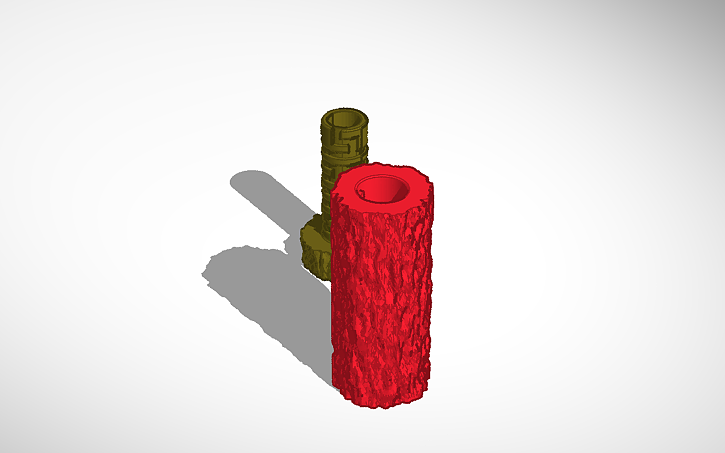 3D design Copy of log labyrinth geocache - Tinkercad