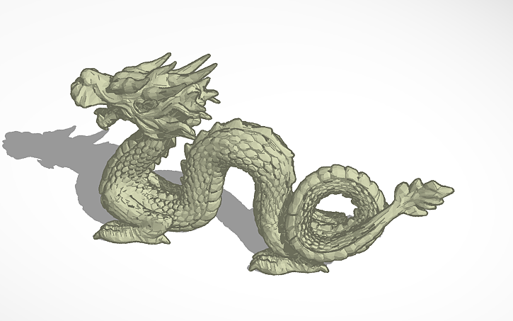 3D design dragon - Tinkercad