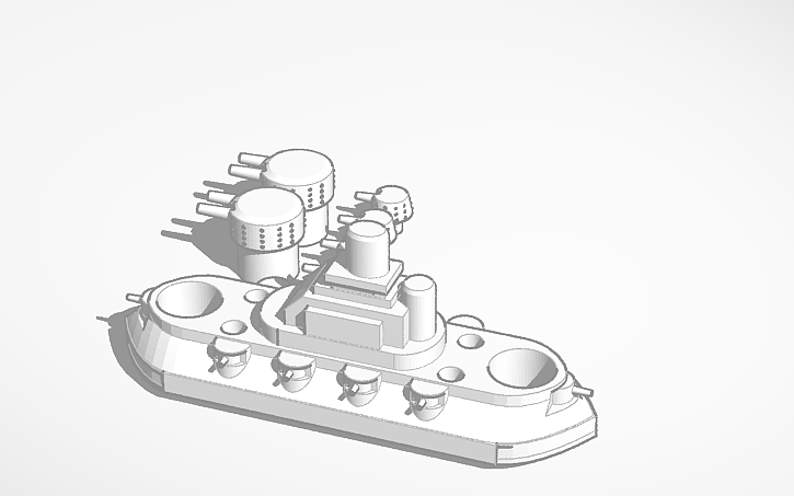 3D design Dreadnought - Tinkercad