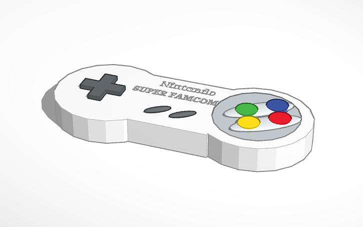 Super Nes Controller Tinkercad