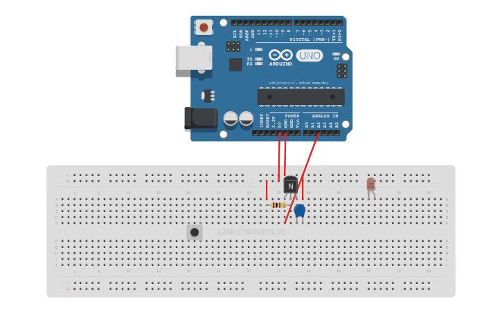 Circuit design Laser Tag Gun - Tinkercad