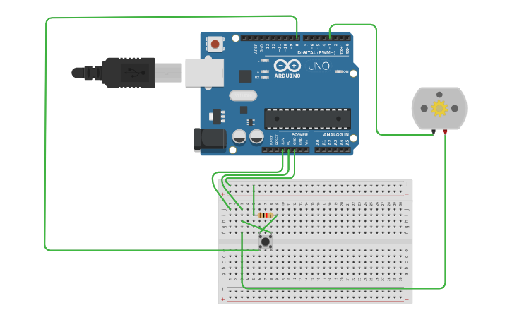 Circuit design 4_p2_arduino_dc_motor_interfacing - Tinkercad