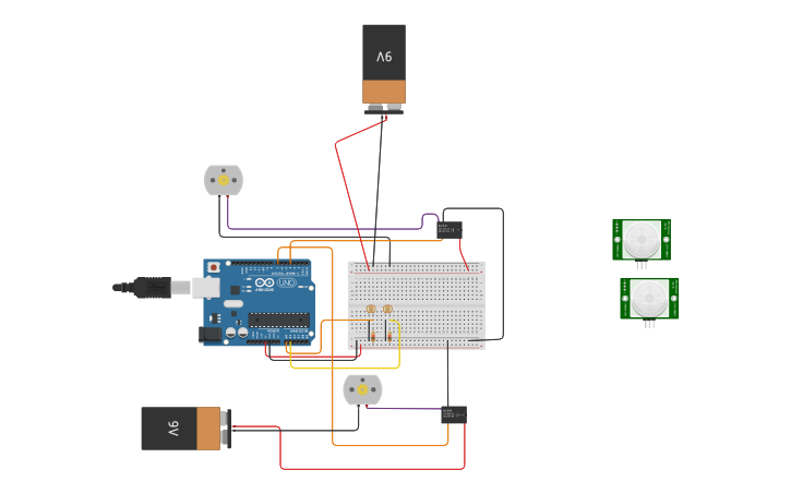 Circuit design Copy of controlling dc motor using relay - Tinkercad