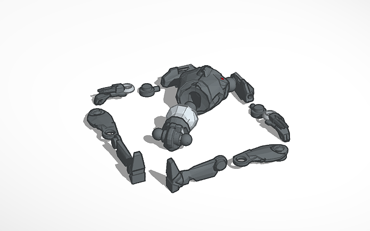 3D design super battle droid figure 10.0 - Tinkercad
