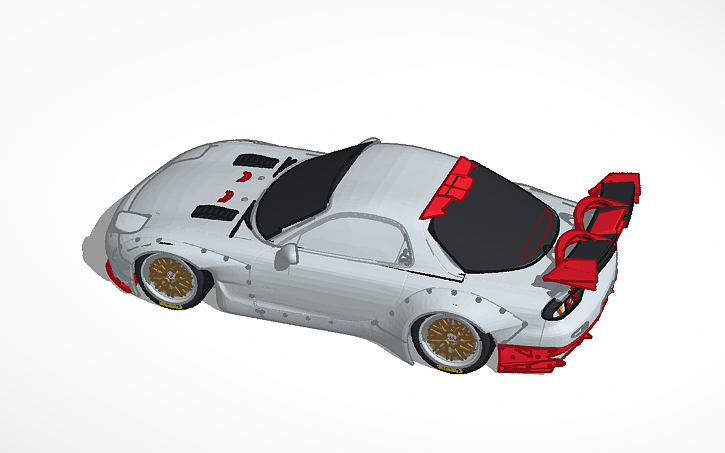 3D design Mazda rx7 FD - Tinkercad