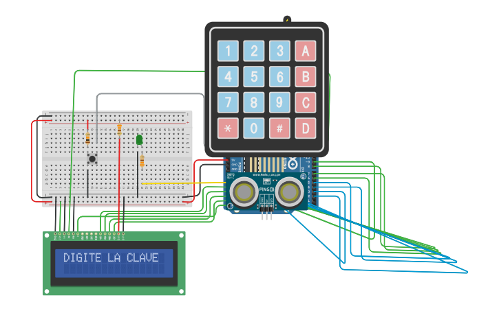 Circuit design Caja Fuerte - Tinkercad