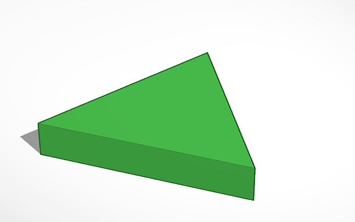 3D design trianlge-pin - Tinkercad