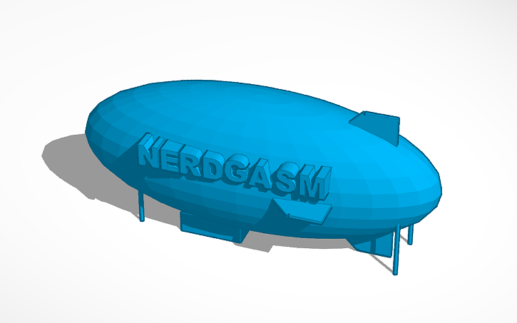 3D design 3d blimp for nerdgasm - Tinkercad