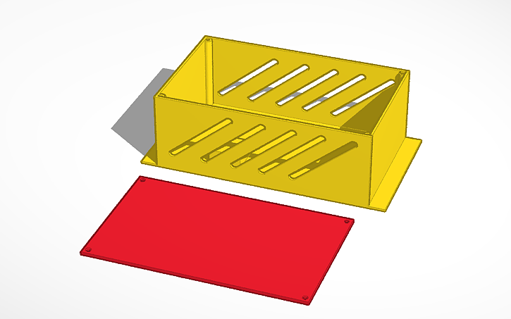 3D design Geekcreit PSU case, 12v 5amp - Tinkercad