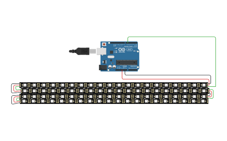 Circuit design 3D_Neopixel - Tinkercad