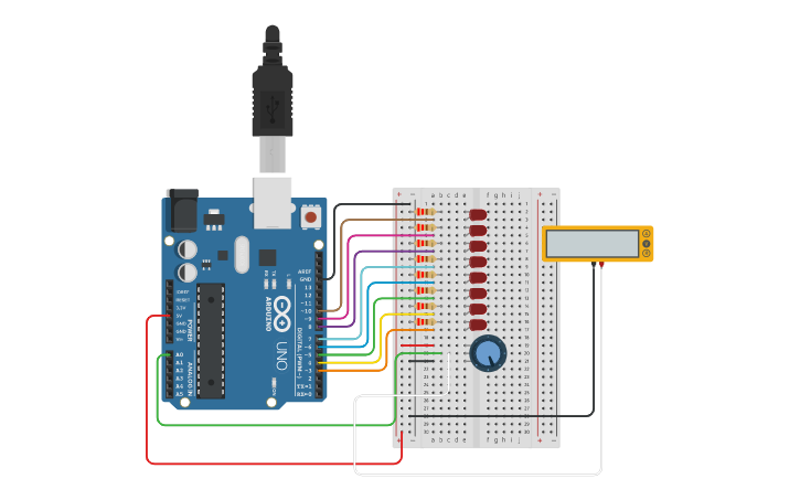 Circuit design POT Sequenza 2.0 | Tinkercad