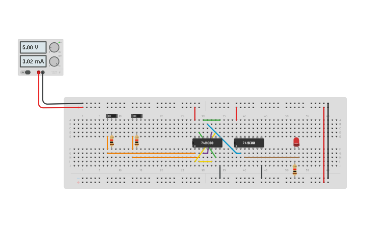 Circuit design XNOR GATE | Tinkercad
