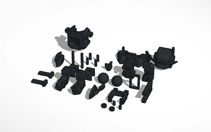 3D design brave b-daman - Tinkercad