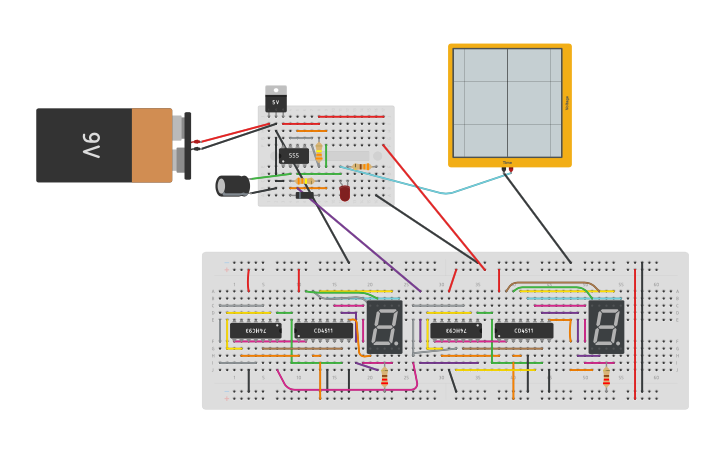 Circuit design reloj 0-99 - Tinkercad