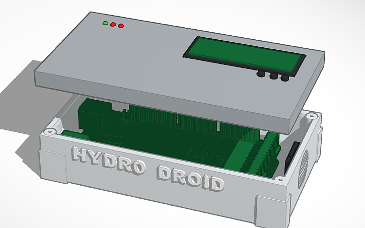 3D design Arduino Mega Casing with LCD - Tinkercad
