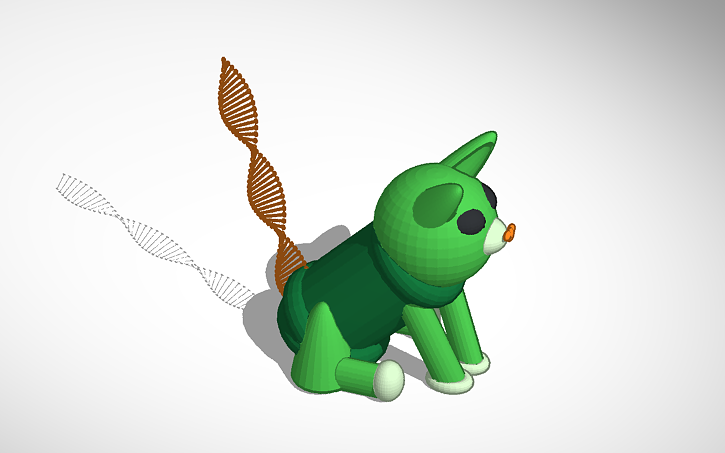 3D design cat - Tinkercad