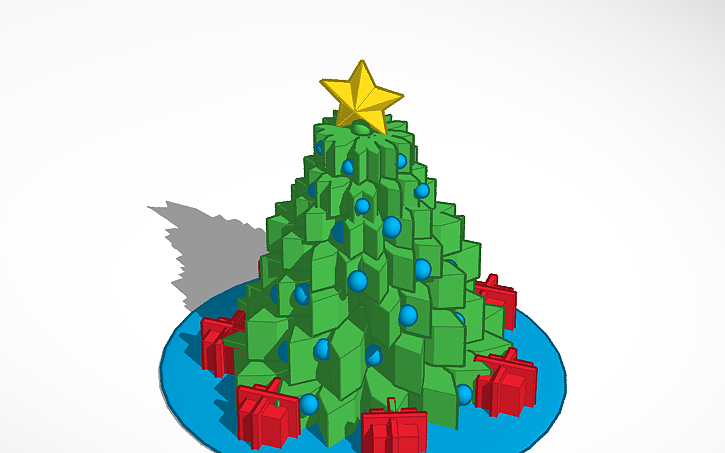 3D design Christmas Tree - Tinkercad