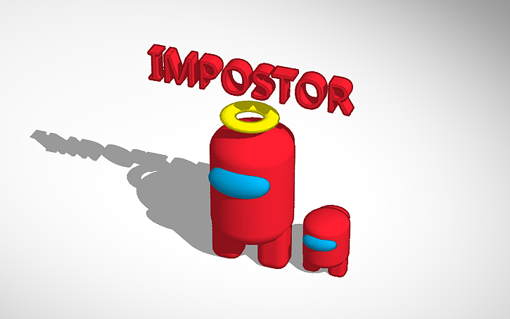 3D design Amongus Impostor | Tinkercad