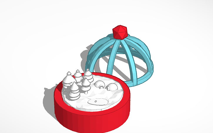 3D design Snowland Christmas decoration | Tinkercad